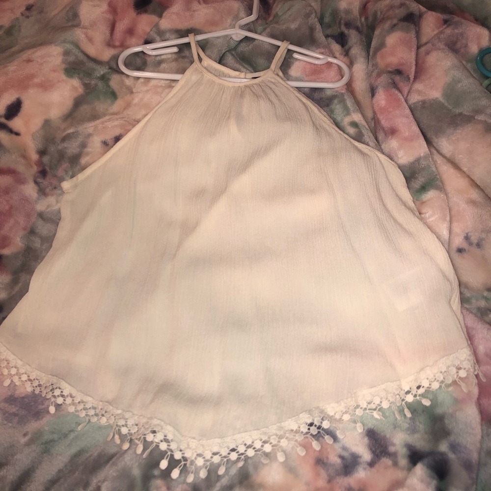 Flowy cream shirt